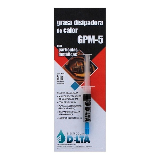 Pasta Termica - Grasa Termica - Delta 10cc - GPM-5