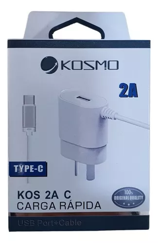 CARGADOR KOSMO 2.0 AMP tipo C