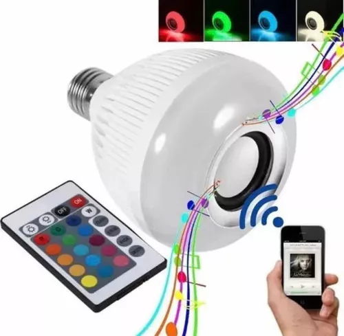 Foco led parlante bluetoot