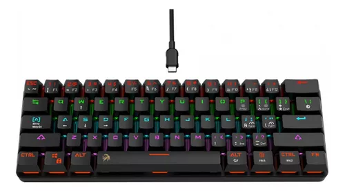 Teclado Mecanico 60% - Leds - Switch Blue