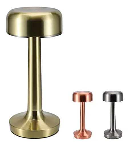 Velador Lampara sobremesa Led - simil bronce - Led - 3 modos 