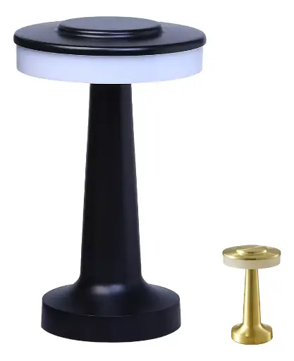 Velador Lampara sobremesa Led - simil bronce - Led - 3 modos 