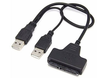 Adaptador Sata  a 2 usb , unicamente 2.5"